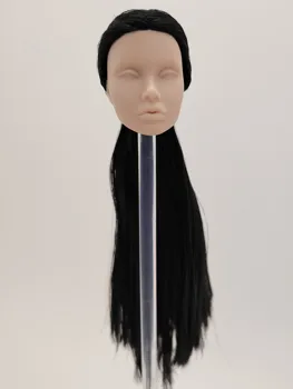 Модни Царска дама Мак Паркър, Япония, кожа, празно лице, черни коси, почиства в мащаб 1/6, неокрашенная стоп-моушън главата