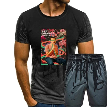 Rex Ориндж Каунти Реколта черна тениска на 90-те години, мъжки t-shirt