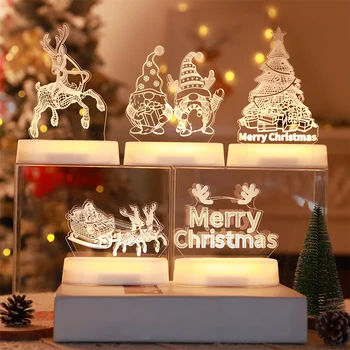 Коледна Украса, Дядо Коледа, Снежен Човек Елха Лека Нощ Весели Коледни Украси 2023 Коледни Светлини, Коледни Подаръци Навидад