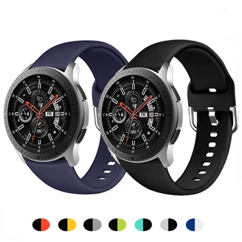 22 мм 20 мм Силикон Каишка за Samsung Galaxy Watch 3/Gear S3/Active 2/Huawei Watch 3/GT3 Спортен гривна-гривни За Amazfit GTR