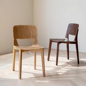 Трапезария стол от масивно дърво в Скандинавски Стил, Дизайнерски Стил Ins, Лесен японски стол, сгъване на масата, Sillas Мебели за дома WKDC