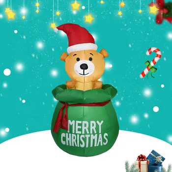 Коледна Надуваема Арка 3D Мультяшная Ярдовая Арка с Дядо Коледа и Снеговиком за Коледно Новогодишната Партита в Подарък