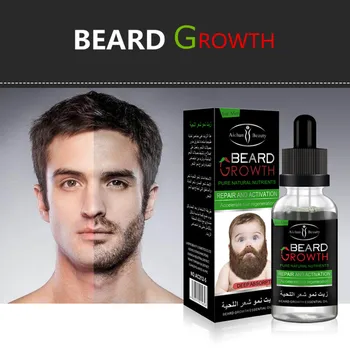 Мъжки течност За бърз растеж на брадата, Улучшающая хранене на лицето, Масло за мустаци, Естествен Грижи, Копър За растежа на Дълга Къса гъста брада